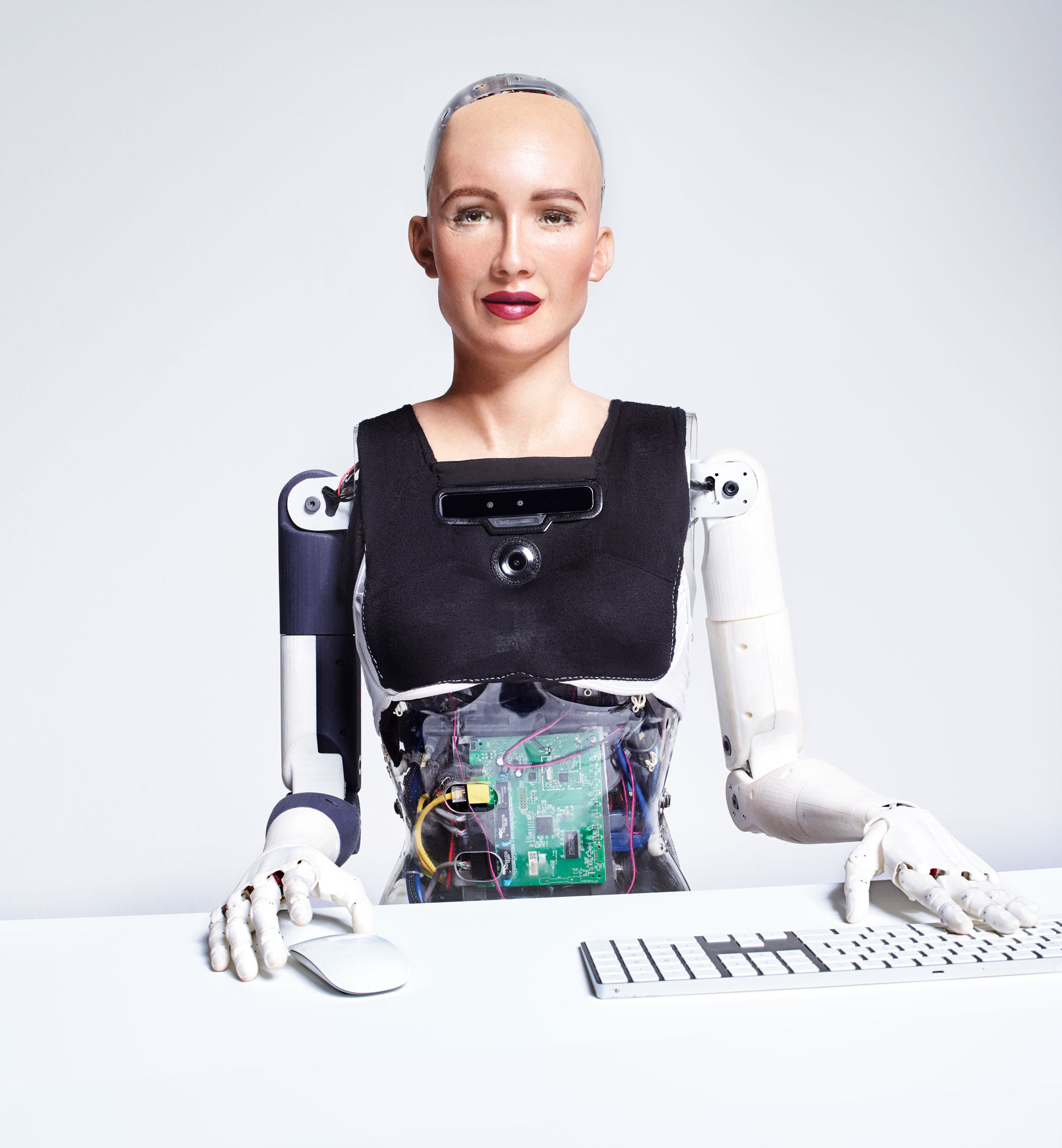 Le robot Sophia de la société Hanson robotics